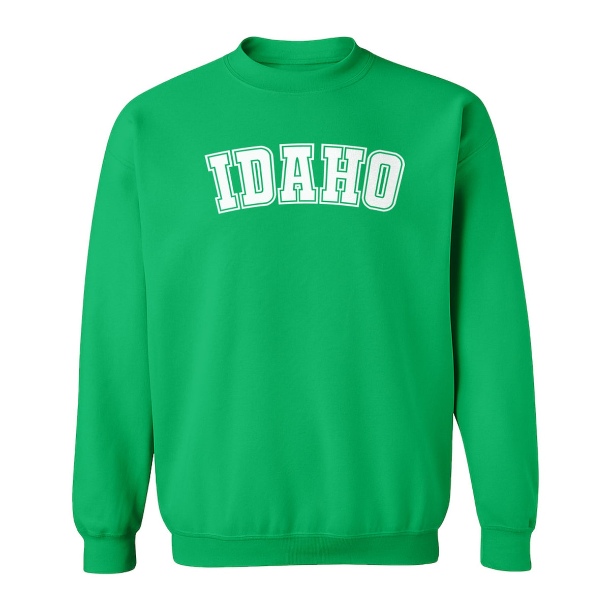 Idaho Sweatshirt, Collegiate Letter Gem State Graphic Crewneck for Men and Women
