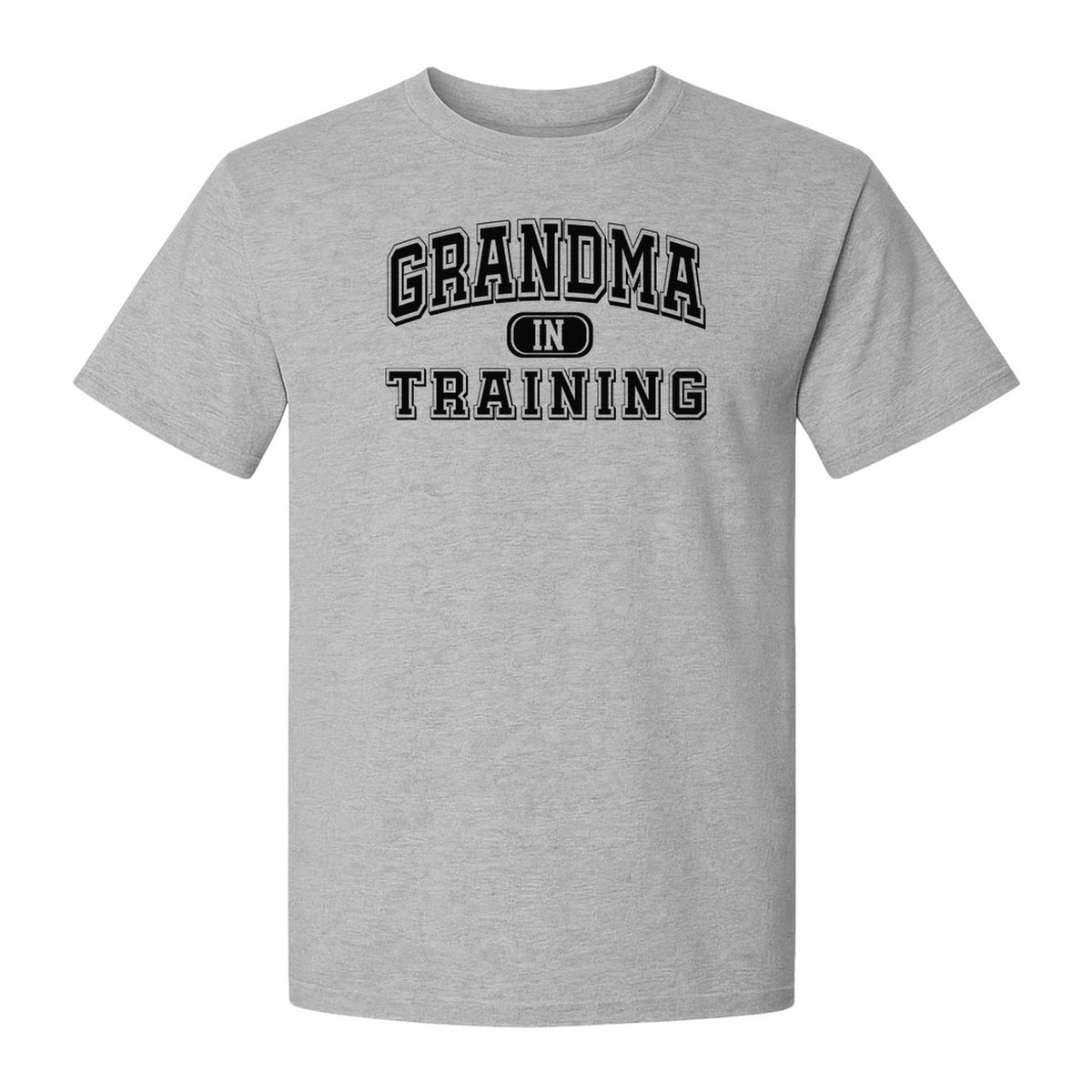 Grandma In Training T-Shirt, Varsity Lettering for Future Grandmothers and Baby Shower Gifts