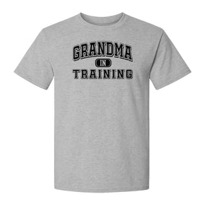 Grandma In Training T-Shirt, Varsity Lettering for Future Grandmothers and Baby Shower Gifts