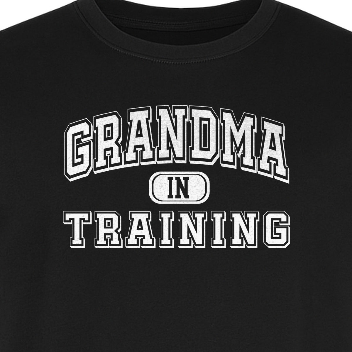 Grandma In Training T-Shirt, Varsity Lettering for Future Grandmothers and Baby Shower Gifts