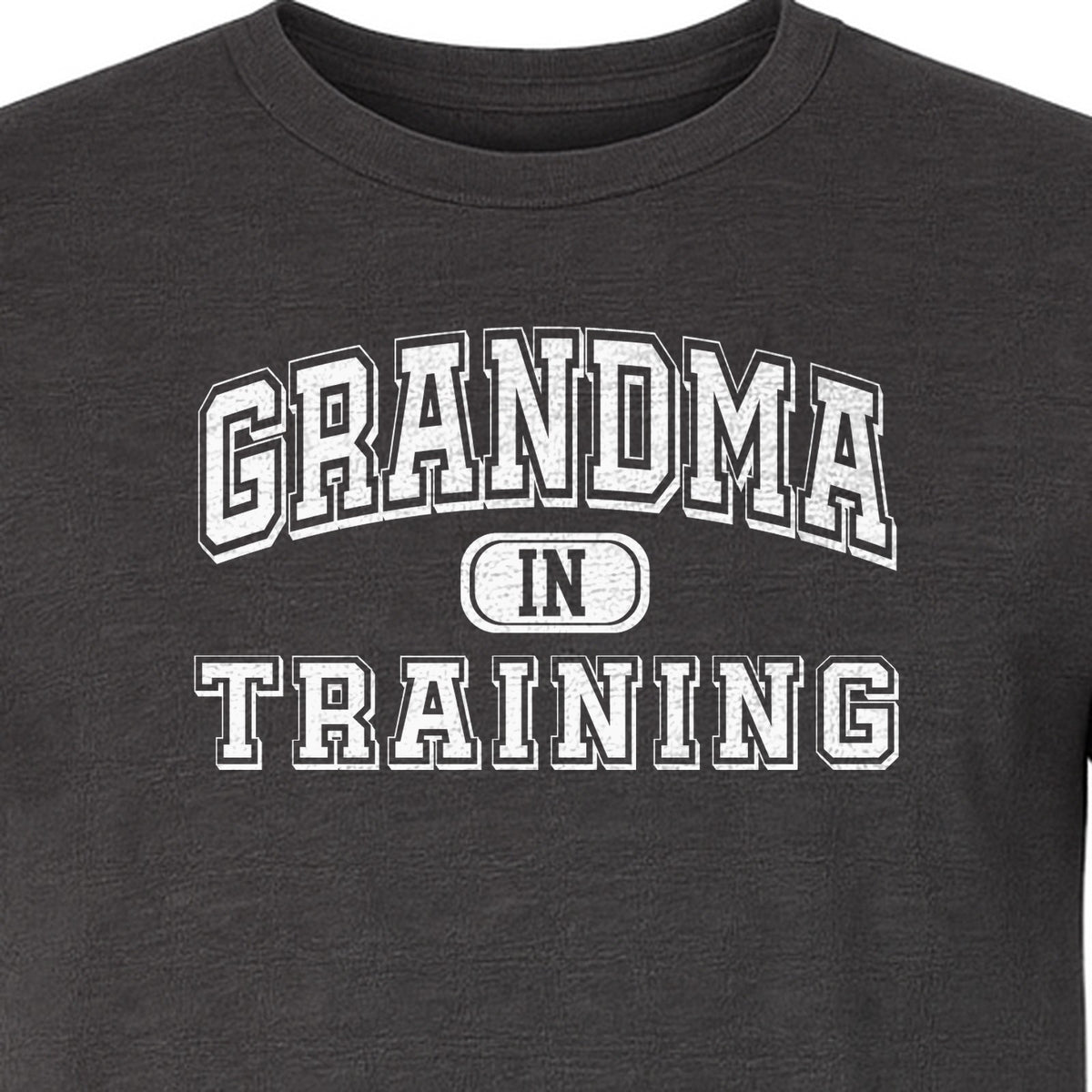 Grandma In Training T-Shirt, Varsity Lettering for Future Grandmothers and Baby Shower Gifts