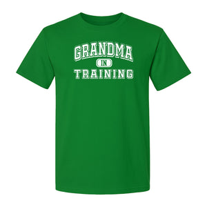 Grandma In Training T-Shirt, Varsity Lettering for Future Grandmothers and Baby Shower Gifts