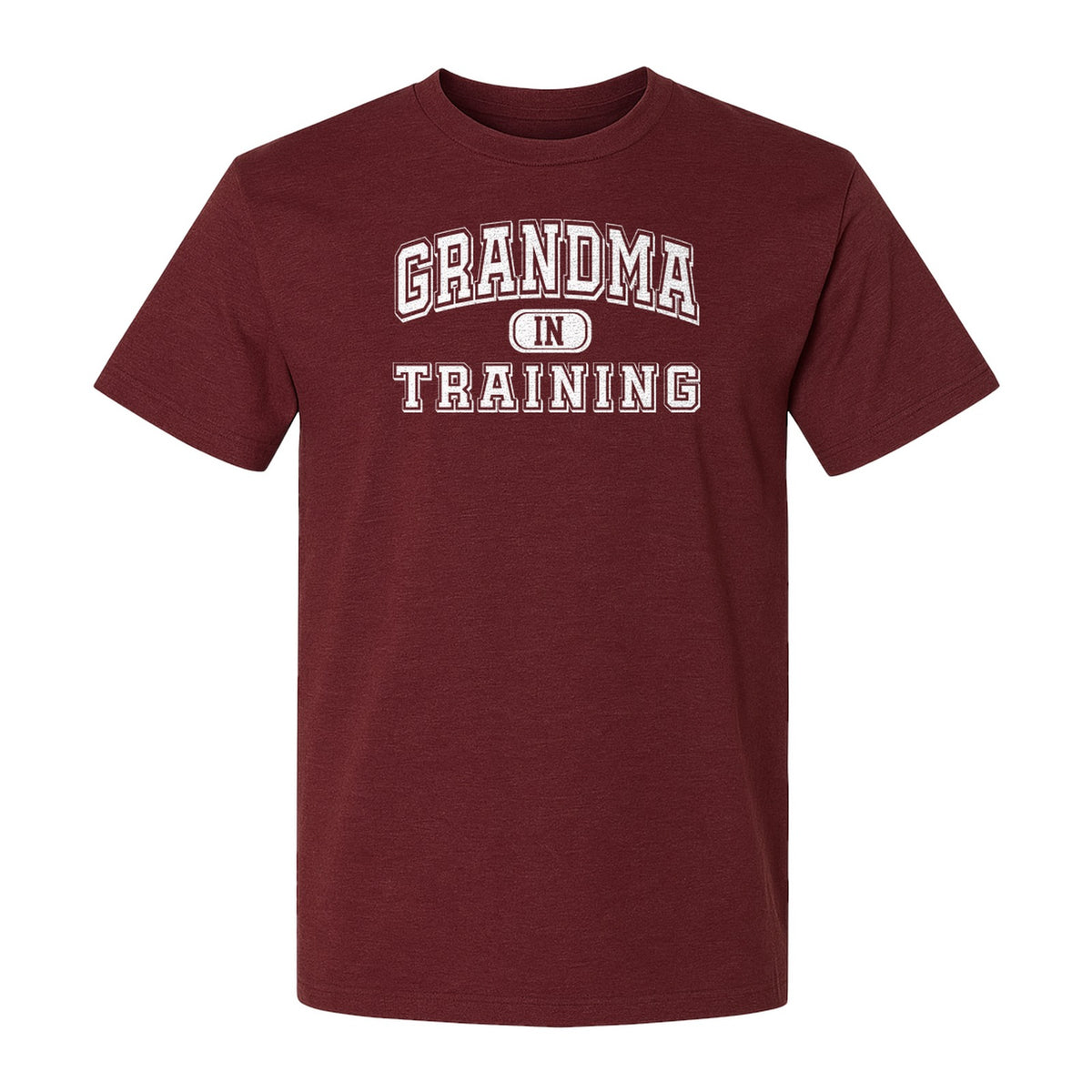 Grandma In Training T-Shirt, Varsity Lettering for Future Grandmothers and Baby Shower Gifts