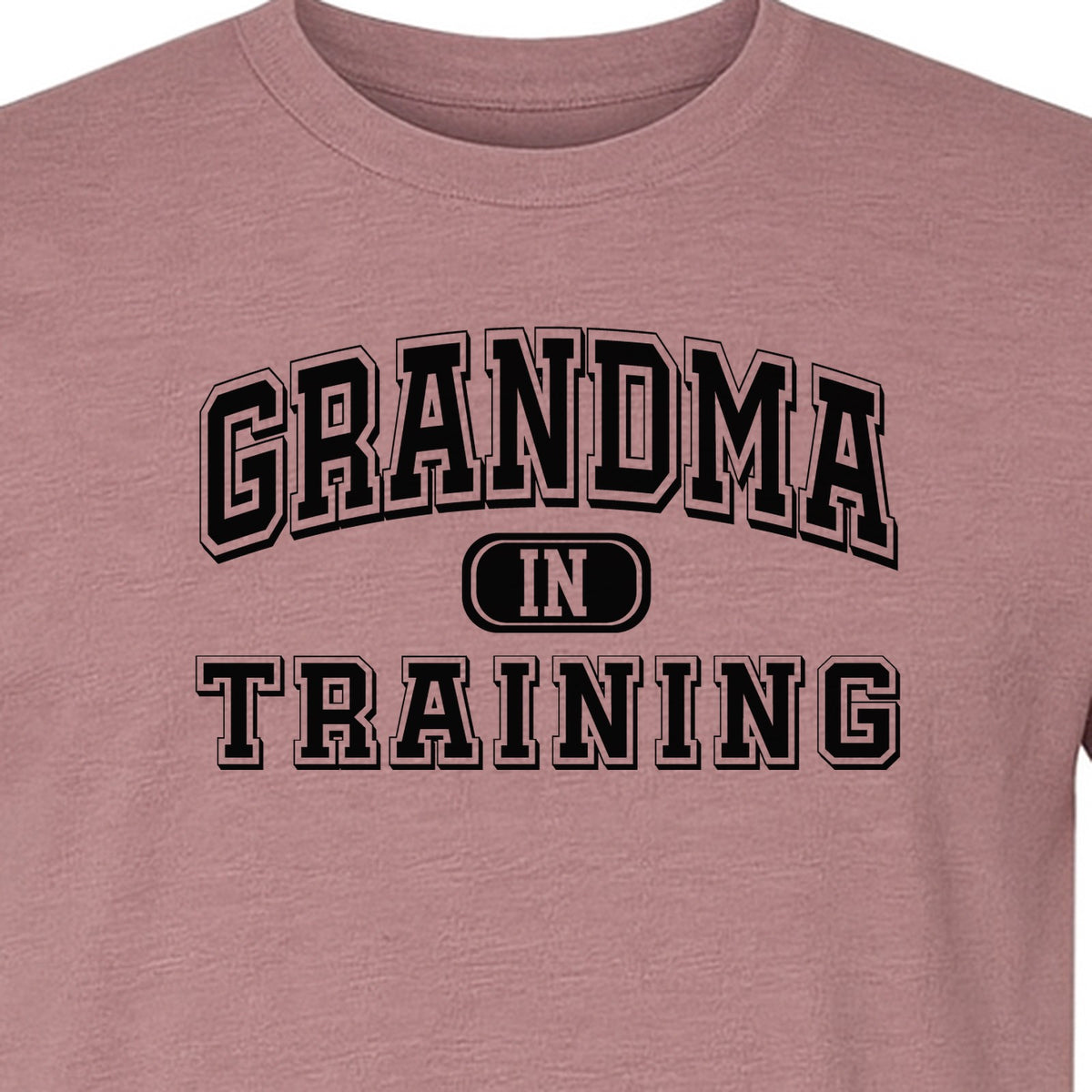 Grandma In Training T-Shirt, Varsity Lettering for Future Grandmothers and Baby Shower Gifts