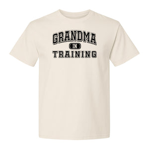 Grandma In Training T-Shirt, Varsity Lettering for Future Grandmothers and Baby Shower Gifts