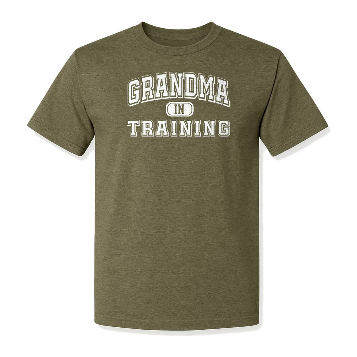 Grandma In Training T-Shirt, Varsity Lettering for Future Grandmothers and Baby Shower Gifts