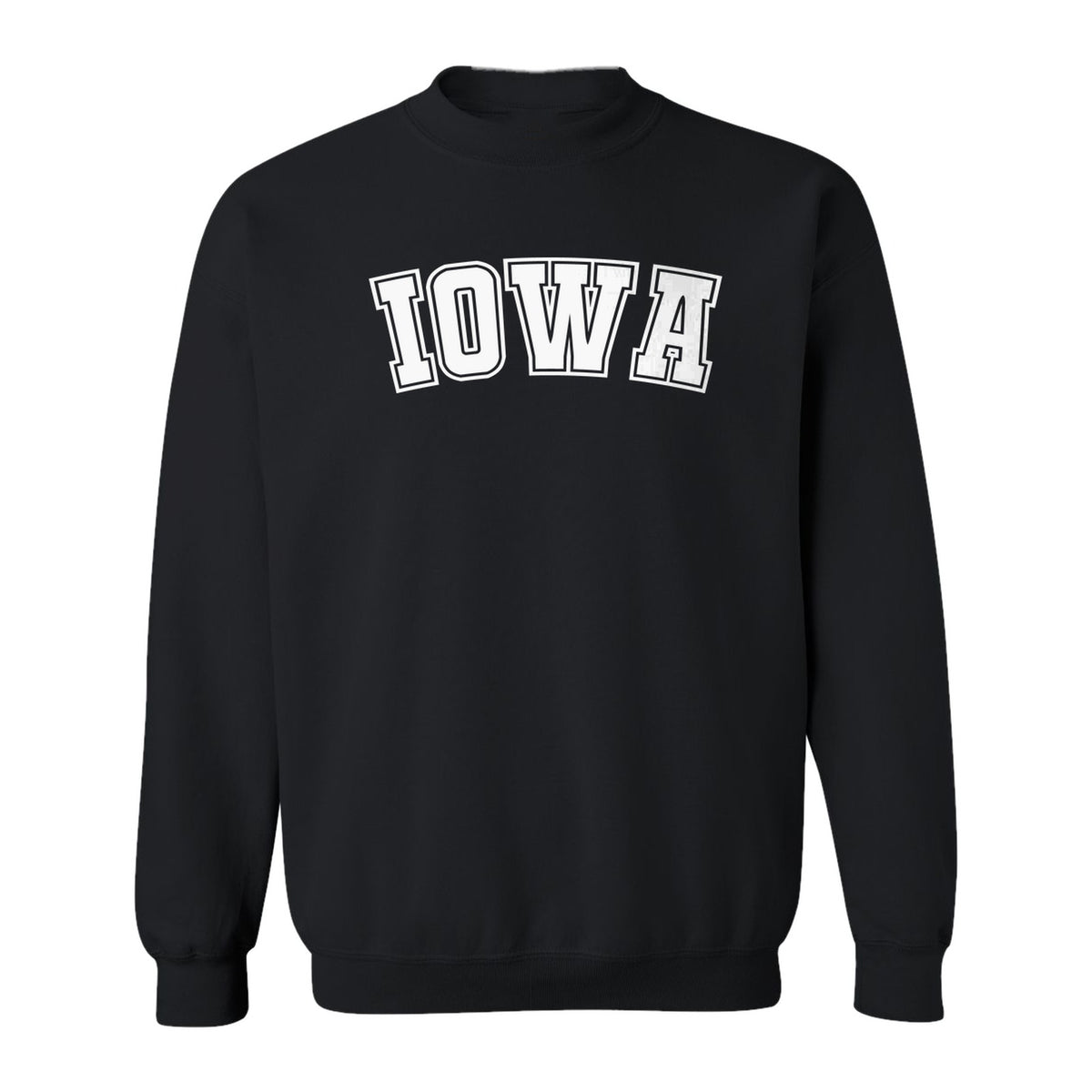 Iowa Sweatshirt, Retro Varsity Arch Letter State Pride Crewneck for Midwest Residents