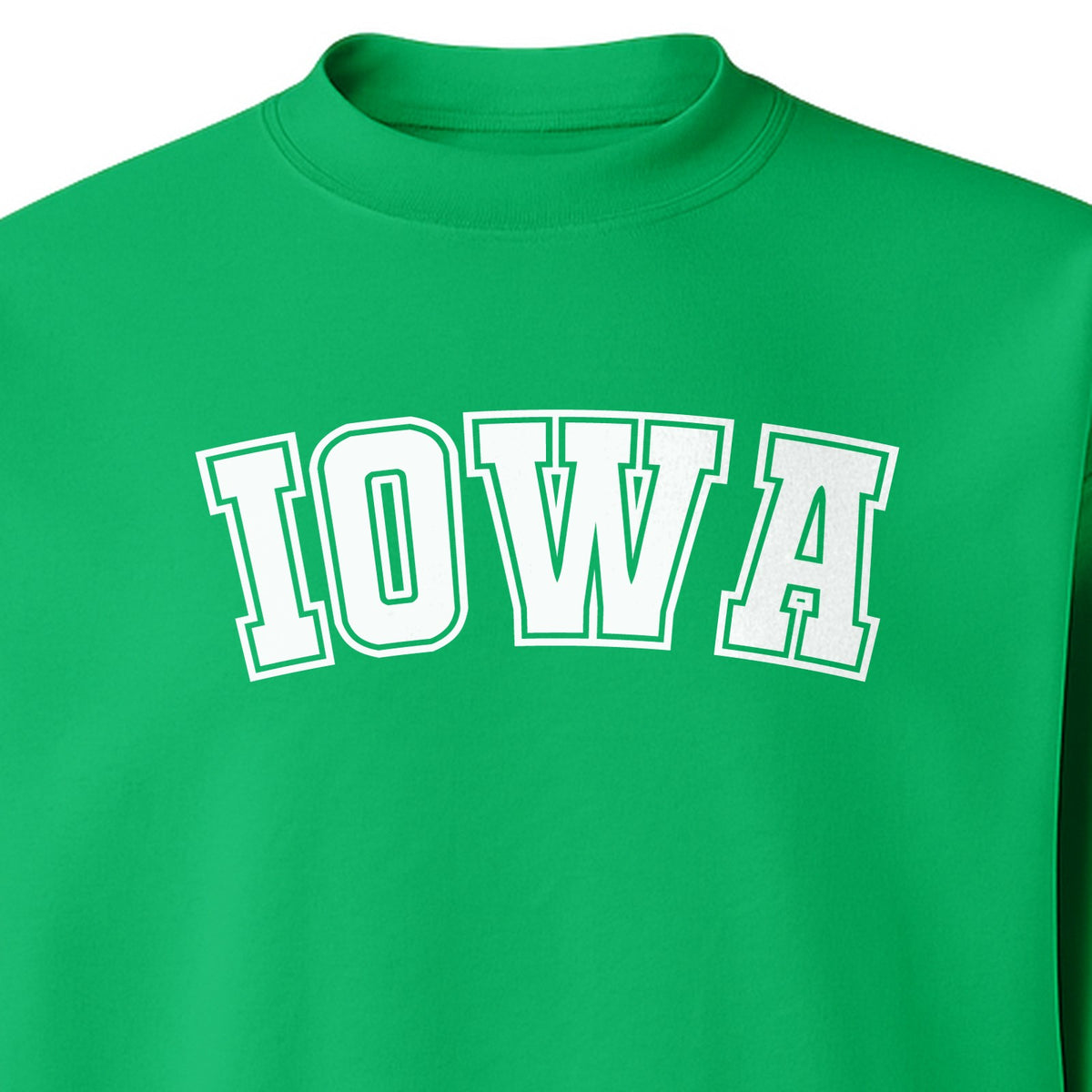 Iowa Sweatshirt, Retro Varsity Arch Letter State Pride Crewneck for Midwest Residents