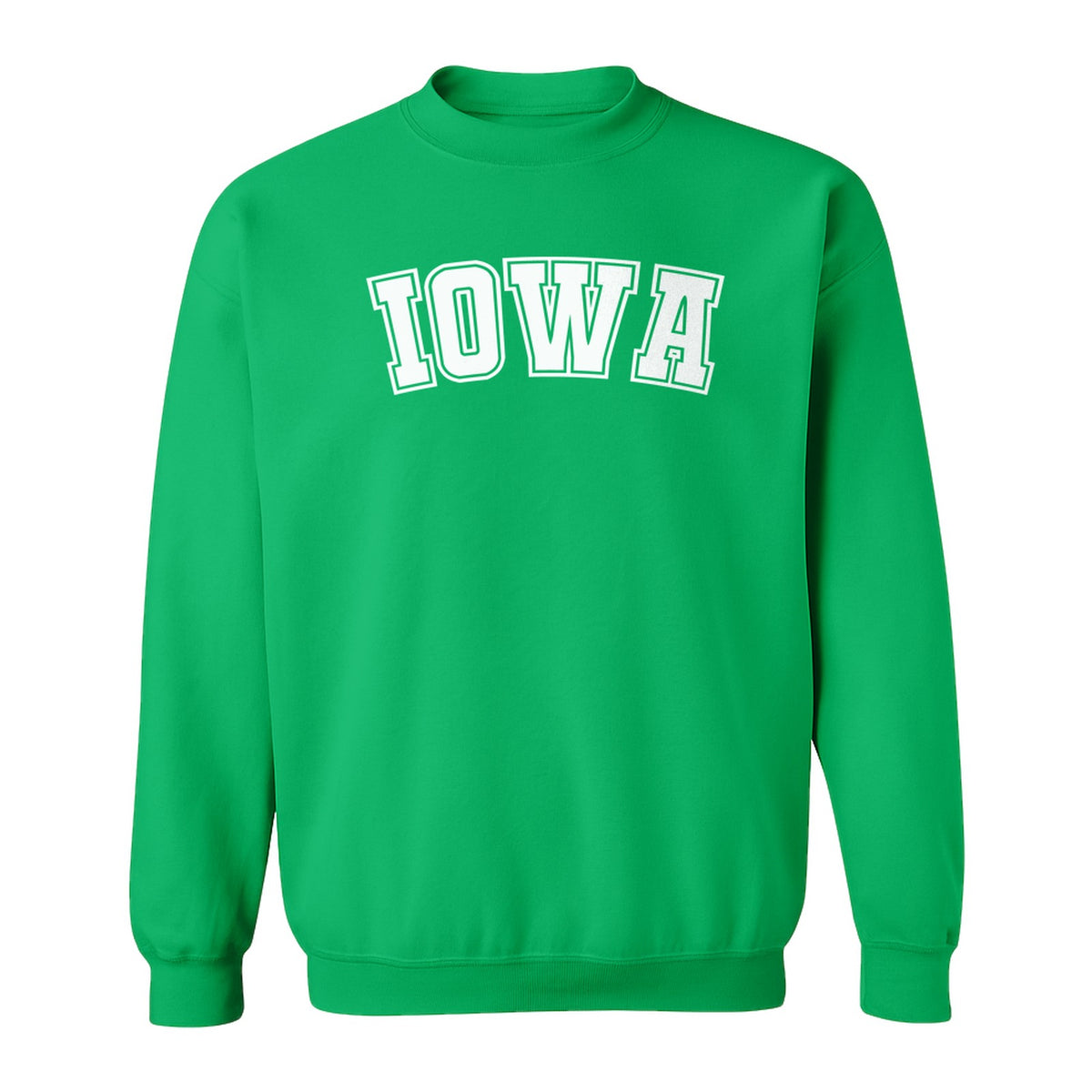Iowa Sweatshirt, Retro Varsity Arch Letter State Pride Crewneck for Midwest Residents