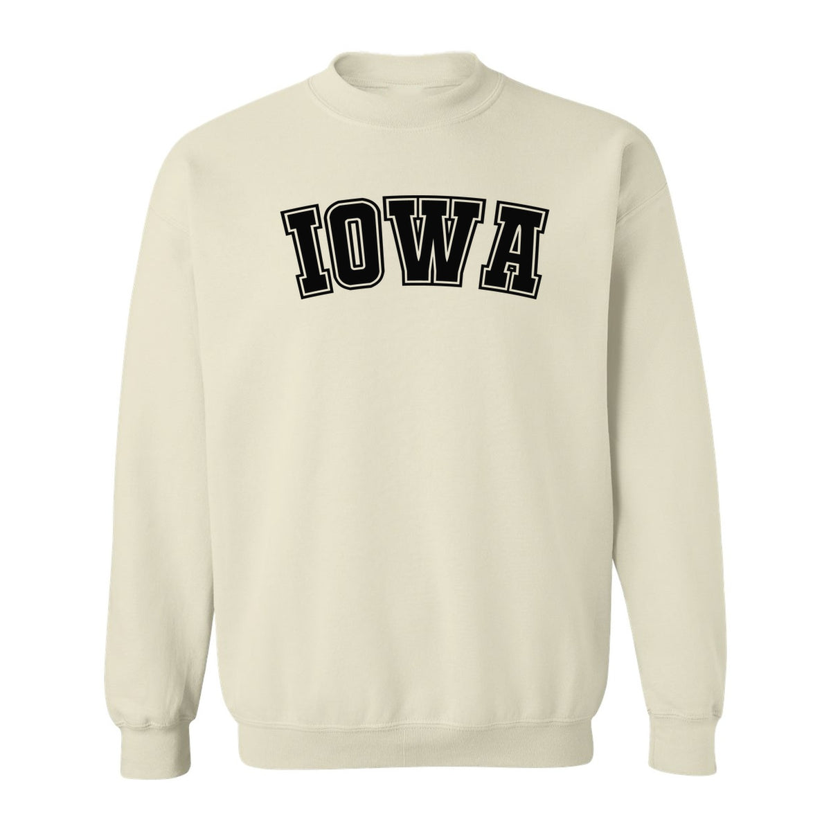 Iowa Sweatshirt, Retro Varsity Arch Letter State Pride Crewneck for Midwest Residents