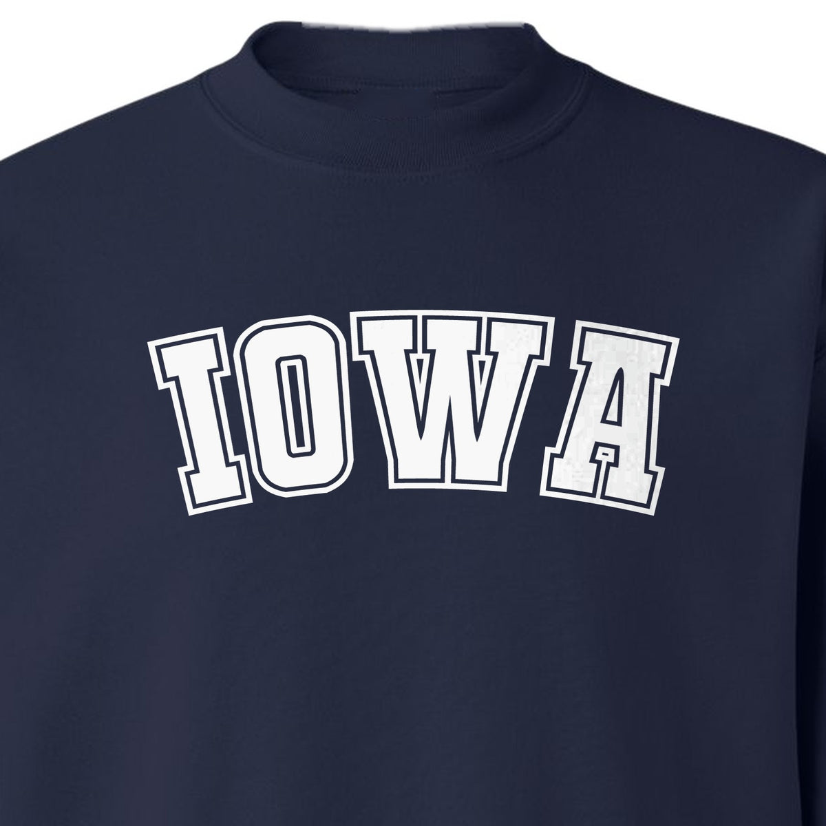 Iowa Sweatshirt, Retro Varsity Arch Letter State Pride Crewneck for Midwest Residents