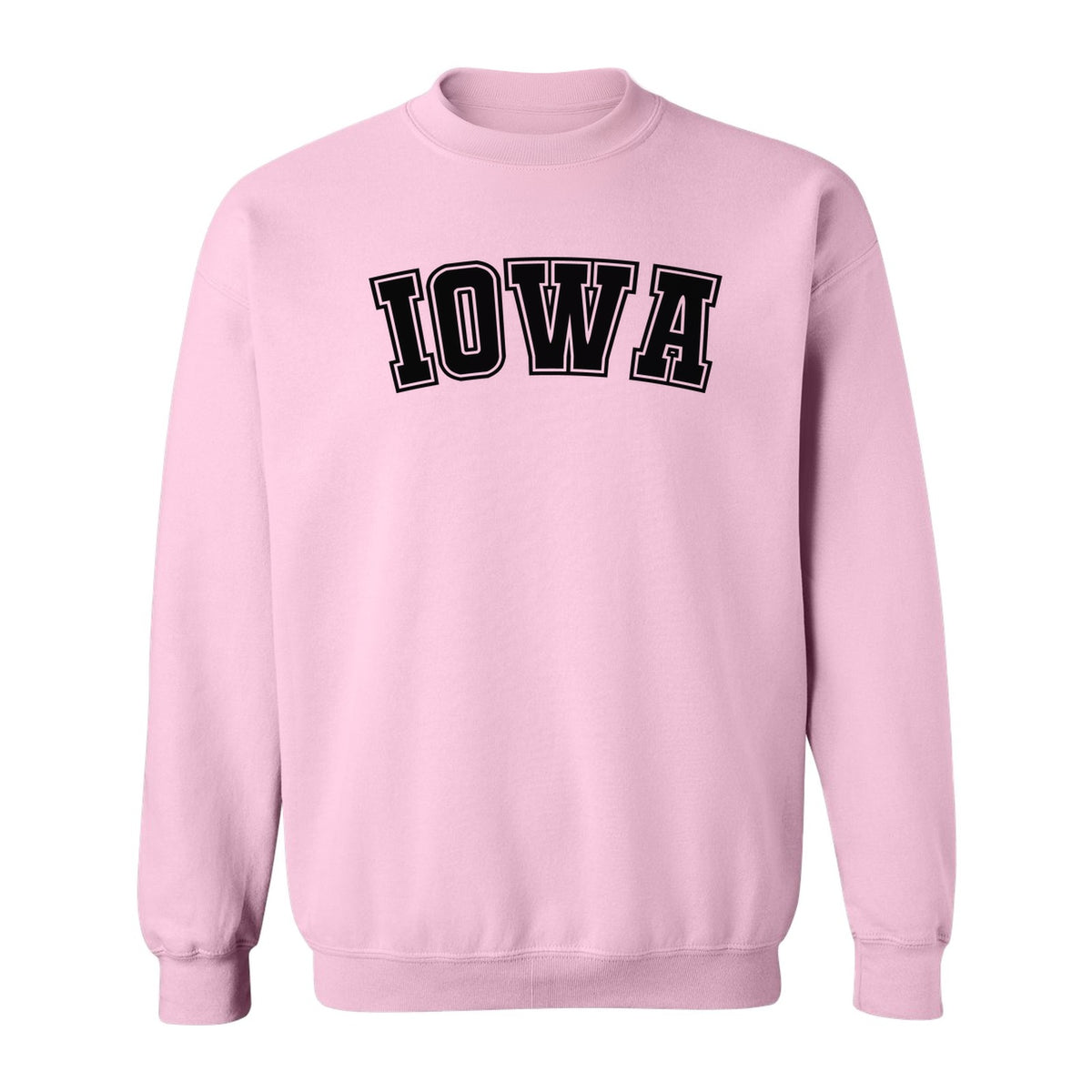Iowa Sweatshirt, Retro Varsity Arch Letter State Pride Crewneck for Midwest Residents