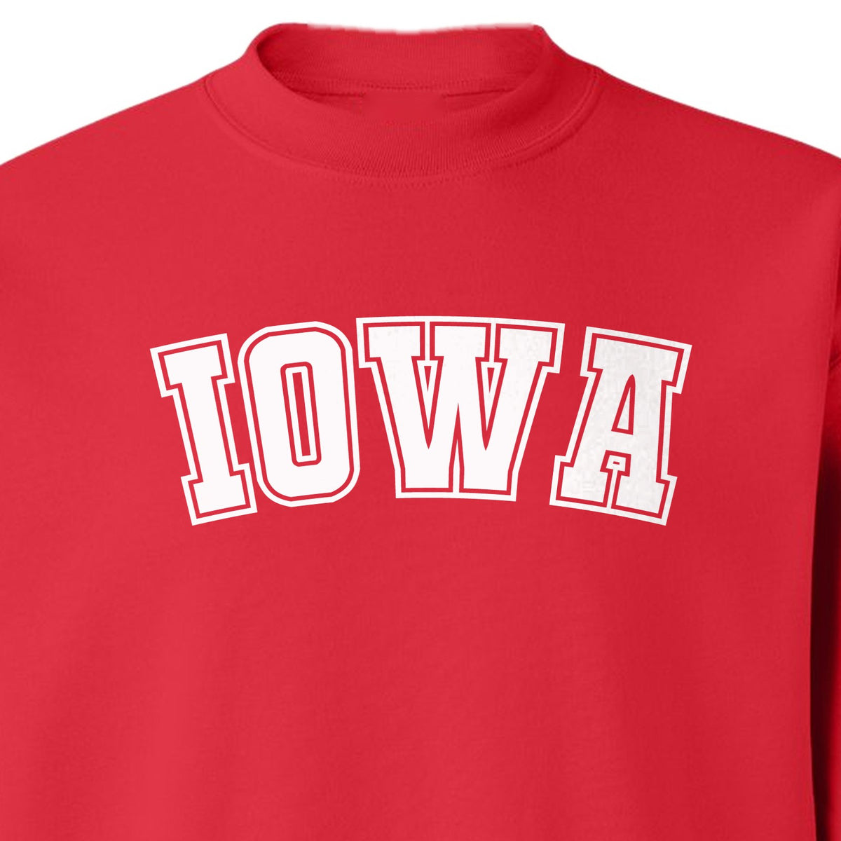 Iowa Sweatshirt, Retro Varsity Arch Letter State Pride Crewneck for Midwest Residents
