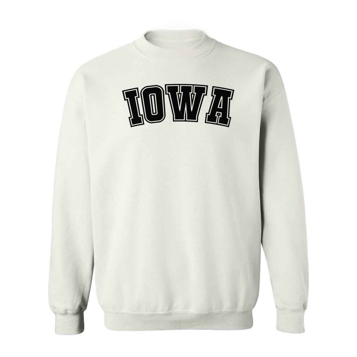 Iowa Sweatshirt, Retro Varsity Arch Letter State Pride Crewneck for Midwest Residents