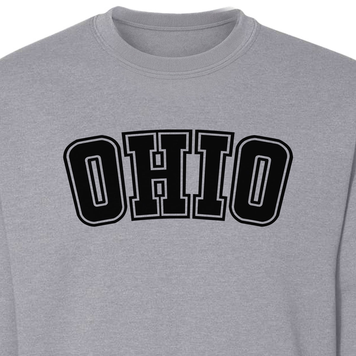 Ohio Sweatshirt, Retro Varsity Arched State Pride Crewneck for Residents and Travelers