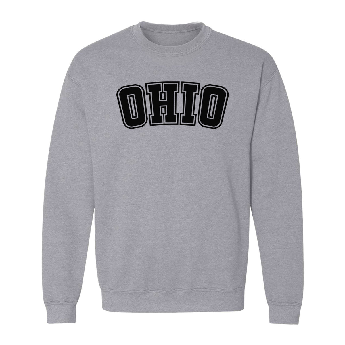 Ohio Sweatshirt, Retro Varsity Arched State Pride Crewneck for Residents and Travelers