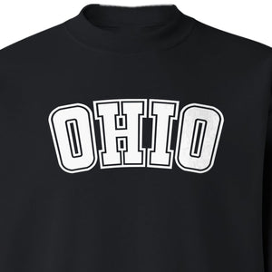 Ohio Sweatshirt, Retro Varsity Arched State Pride Crewneck for Residents and Travelers