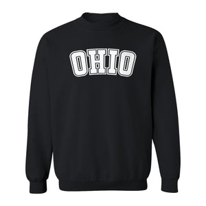 Ohio Sweatshirt, Retro Varsity Arched State Pride Crewneck for Residents and Travelers