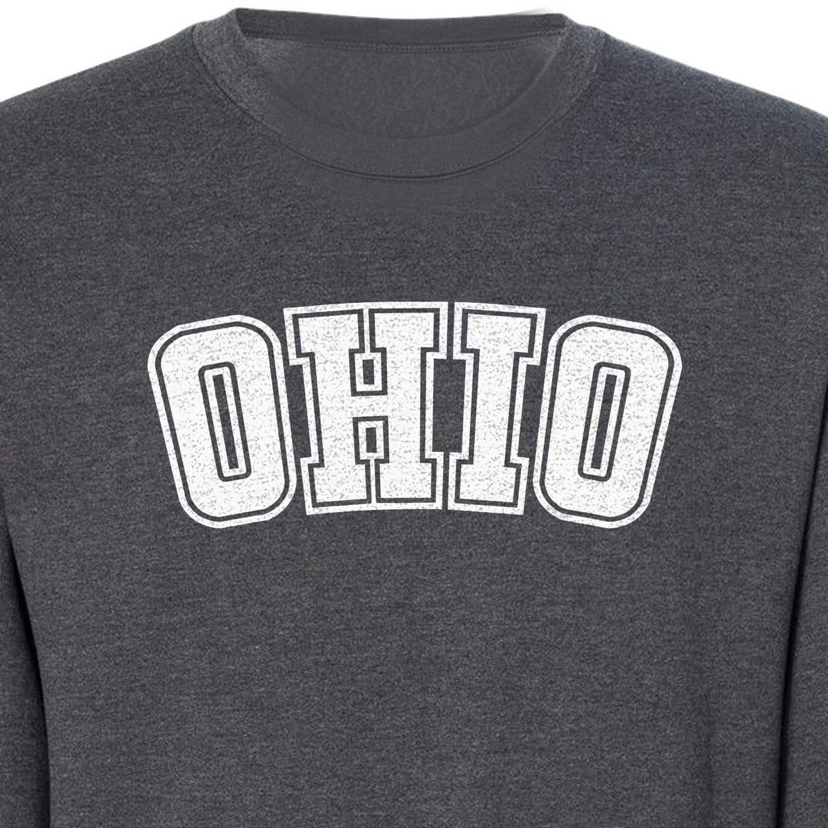 Ohio Sweatshirt, Retro Varsity Arched State Pride Crewneck for Residents and Travelers