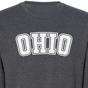 Ohio Sweatshirt, Retro Varsity Arched State Pride Crewneck for Residents and Travelers