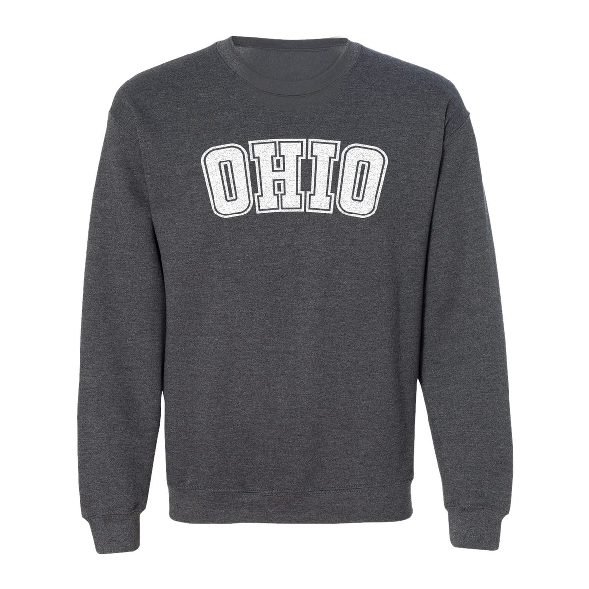 Ohio Sweatshirt, Retro Varsity Arched State Pride Crewneck for Residents and Travelers