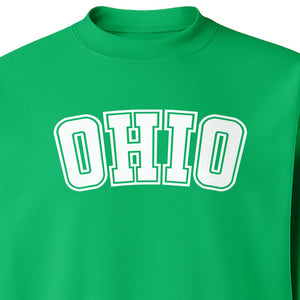 Ohio Sweatshirt, Retro Varsity Arched State Pride Crewneck for Residents and Travelers