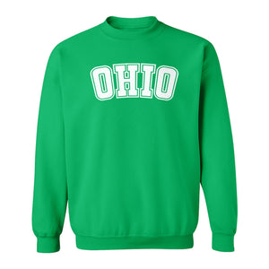 Ohio Sweatshirt, Retro Varsity Arched State Pride Crewneck for Residents and Travelers