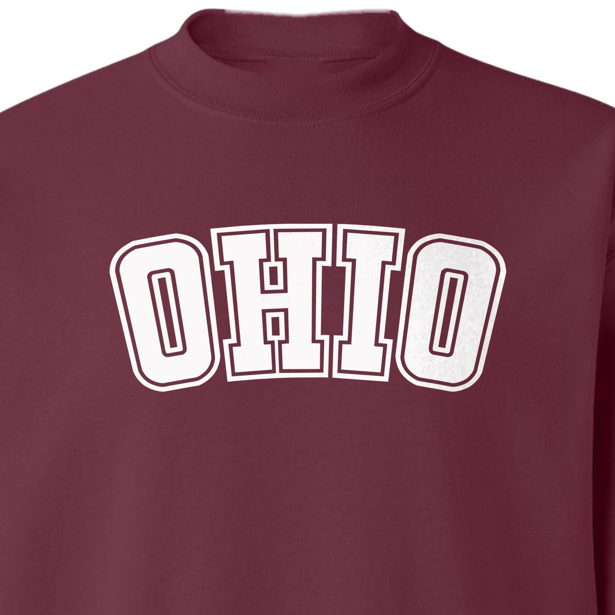 Ohio Sweatshirt, Retro Varsity Arched State Pride Crewneck for Residents and Travelers