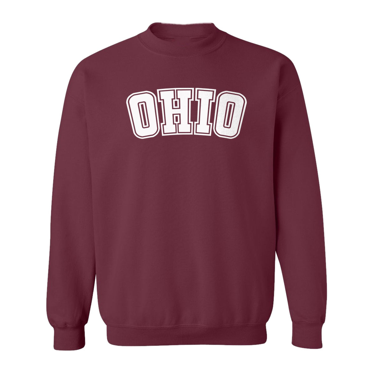 Ohio Sweatshirt, Retro Varsity Arched State Pride Crewneck for Residents and Travelers