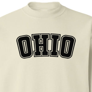 Ohio Sweatshirt, Retro Varsity Arched State Pride Crewneck for Residents and Travelers