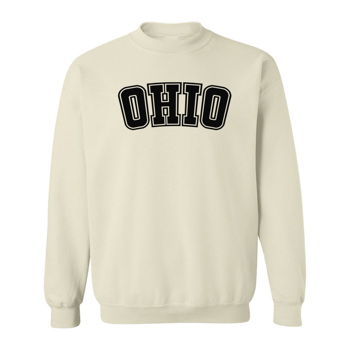 Ohio Sweatshirt, Retro Varsity Arched State Pride Crewneck for Residents and Travelers