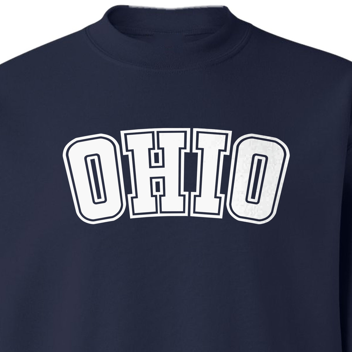 Ohio Sweatshirt, Retro Varsity Arched State Pride Crewneck for Residents and Travelers