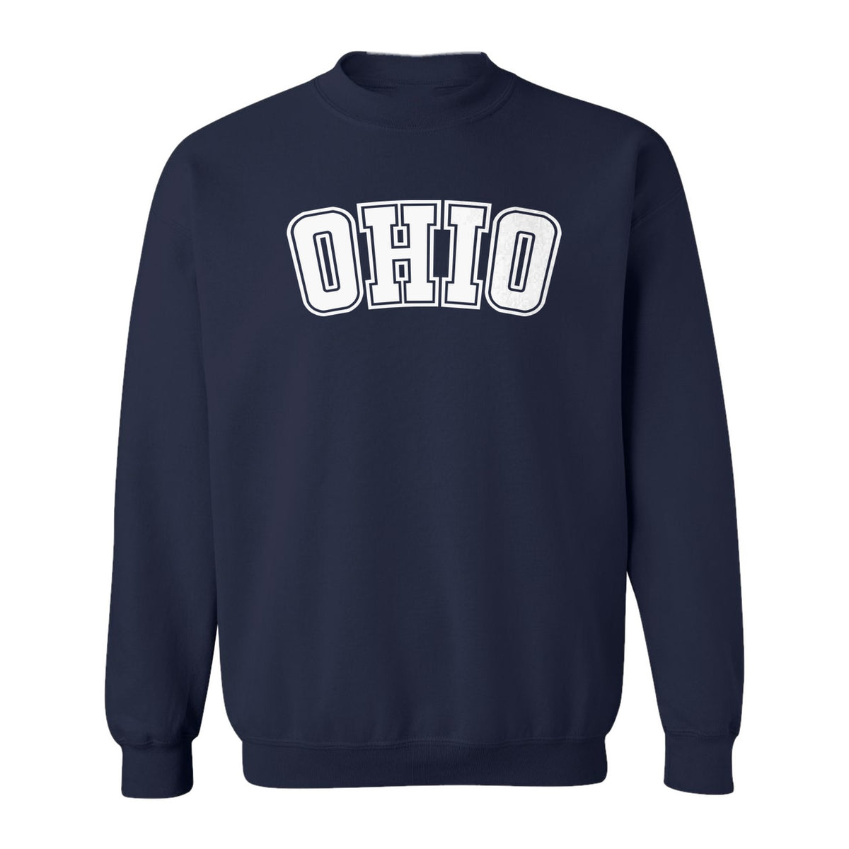 Ohio Sweatshirt, Retro Varsity Arched State Pride Crewneck for Residents and Travelers