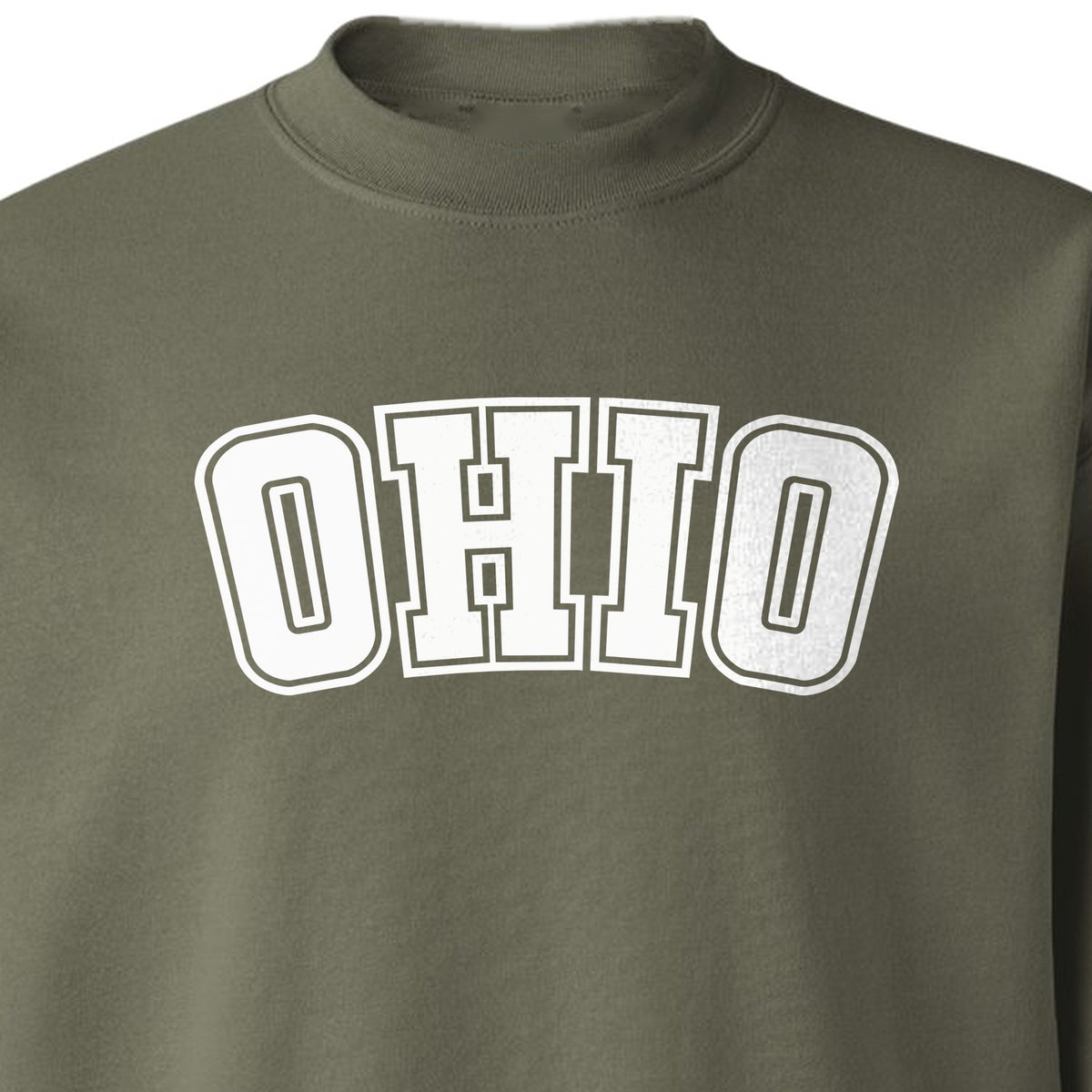 Ohio Sweatshirt, Retro Varsity Arched State Pride Crewneck for Residents and Travelers