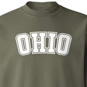 Ohio Sweatshirt, Retro Varsity Arched State Pride Crewneck for Residents and Travelers
