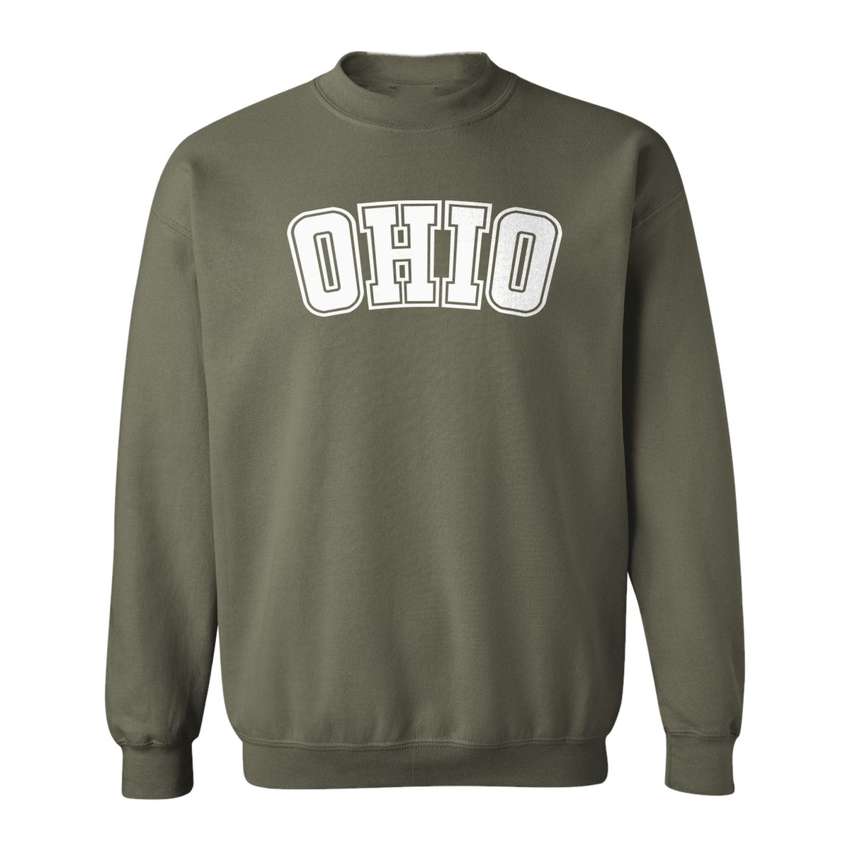 Ohio Sweatshirt, Retro Varsity Arched State Pride Crewneck for Residents and Travelers