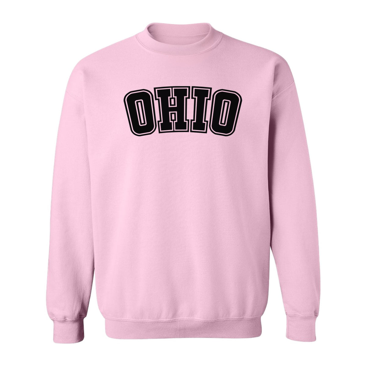 Ohio Sweatshirt, Retro Varsity Arched State Pride Crewneck for Residents and Travelers
