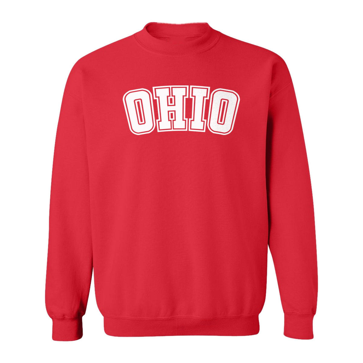 Ohio Sweatshirt, Retro Varsity Arched State Pride Crewneck for Residents and Travelers