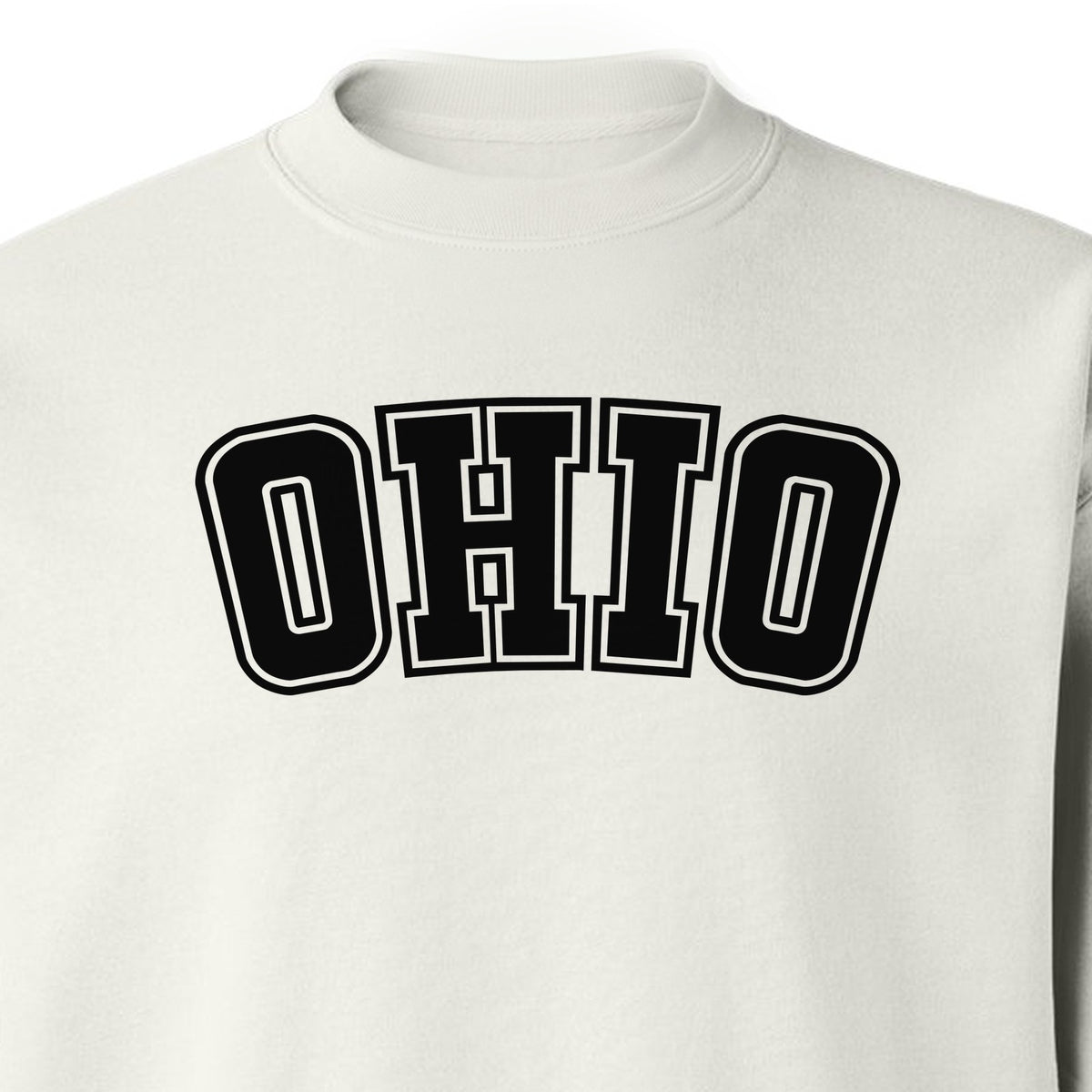 Ohio Sweatshirt, Retro Varsity Arched State Pride Crewneck for Residents and Travelers
