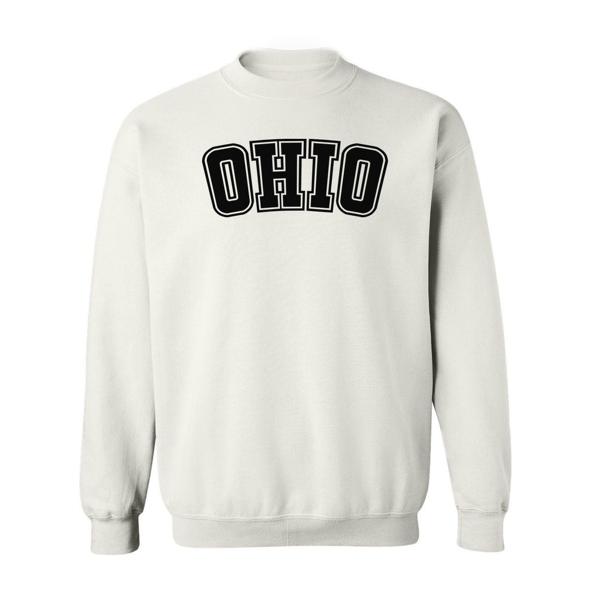 Ohio Sweatshirt, Retro Varsity Arched State Pride Crewneck for Residents and Travelers