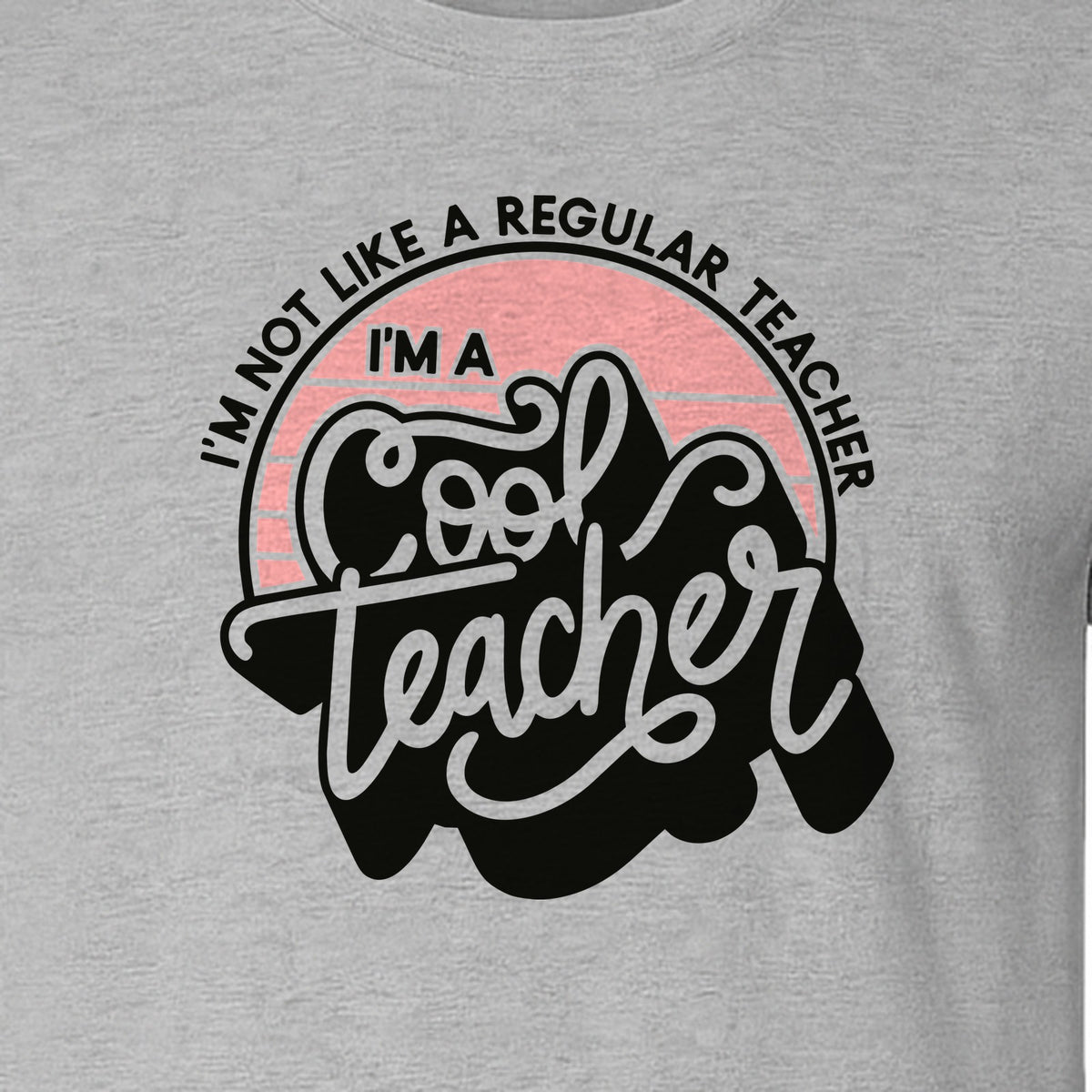 Cool Teacher T-Shirt, Not Like a Regular One Retro Graphic for Educators, School Staff and Appreciation Week