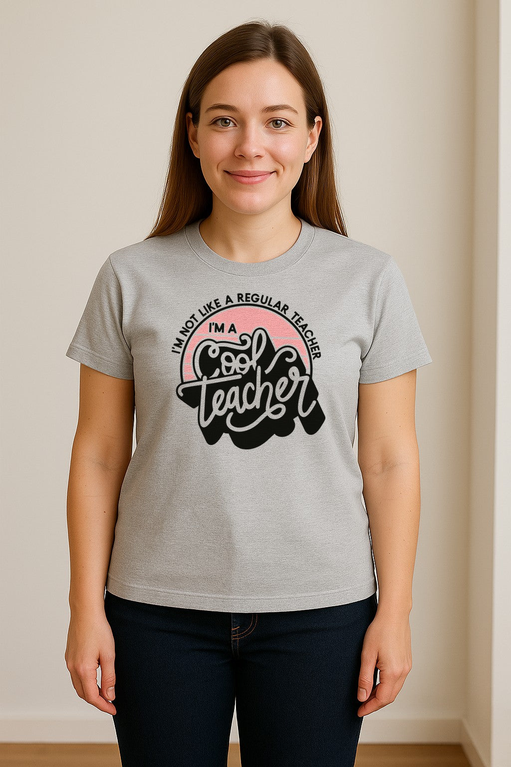 Cool Teacher T-Shirt, Not Like a Regular One Retro Graphic for Educators, School Staff and Appreciation Week
