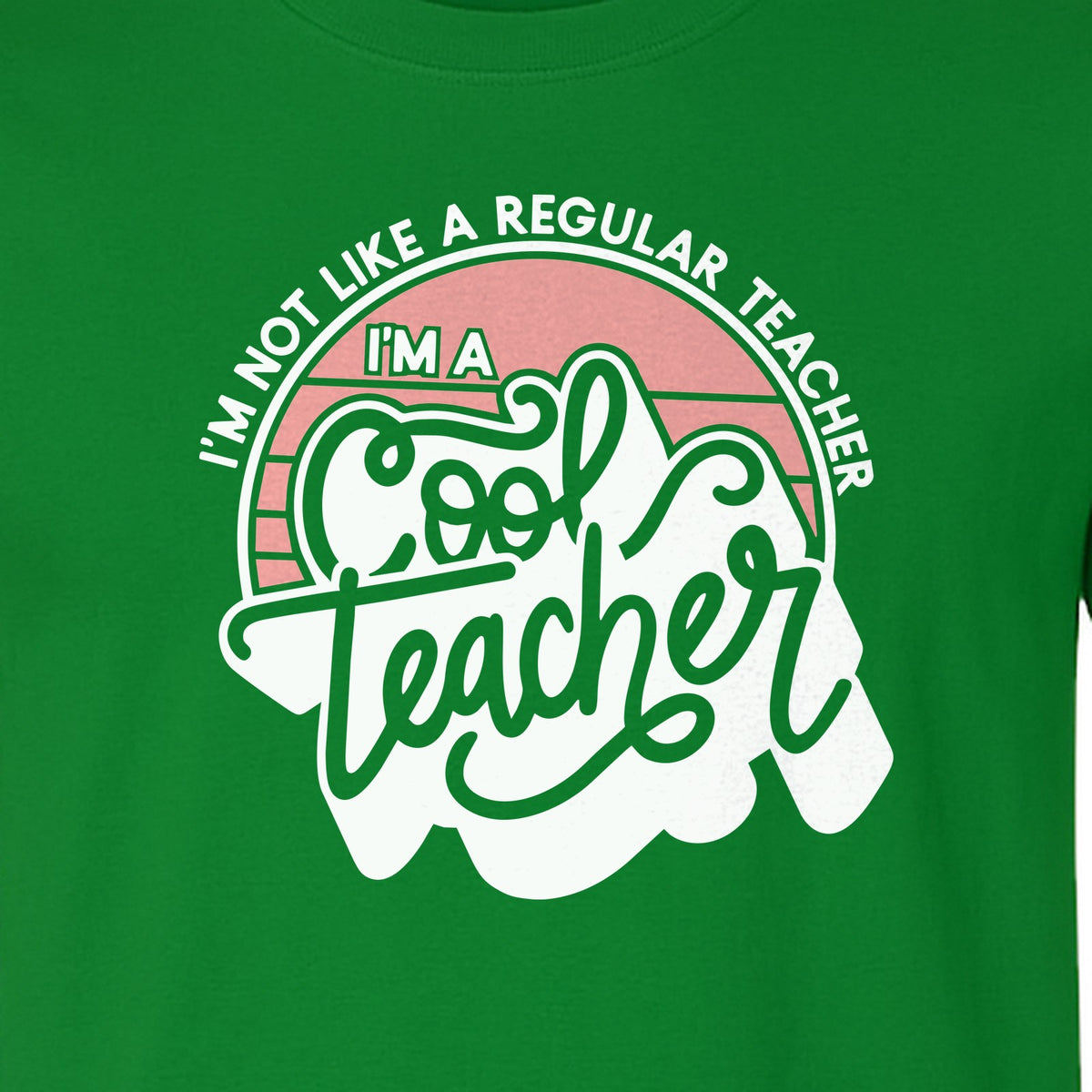 Cool Teacher T-Shirt, Not Like a Regular One Retro Graphic for Educators, School Staff and Appreciation Week