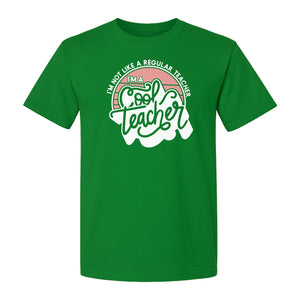 Cool Teacher T-Shirt, Not Like a Regular One Retro Graphic for Educators, School Staff and Appreciation Week