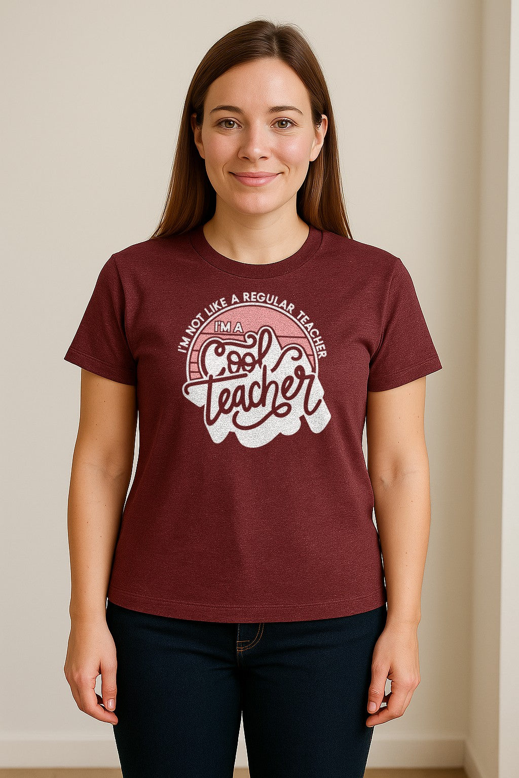 Cool Teacher T-Shirt, Not Like a Regular One Retro Graphic for Educators, School Staff and Appreciation Week