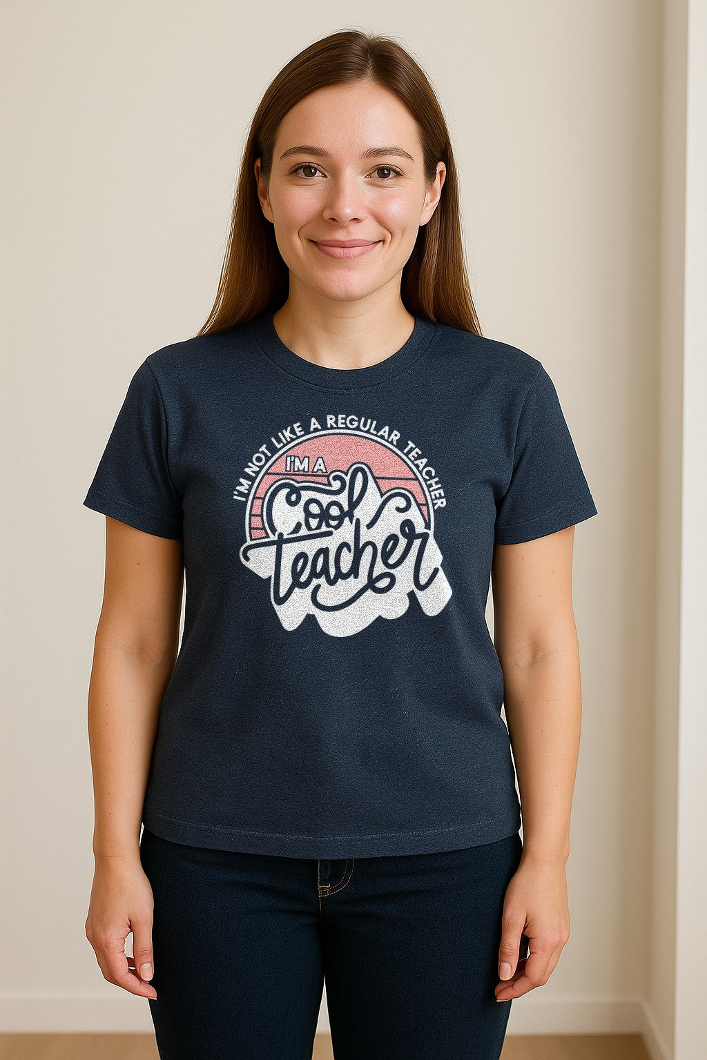 Cool Teacher T-Shirt, Not Like a Regular One Retro Graphic for Educators, School Staff and Appreciation Week