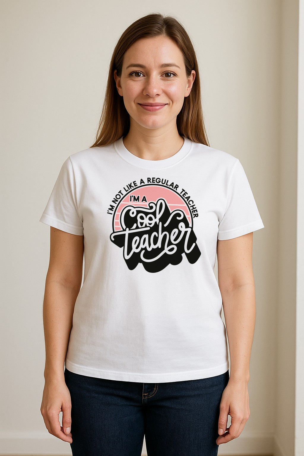Cool Teacher T-Shirt, Not Like a Regular One Retro Graphic for Educators, School Staff and Appreciation Week