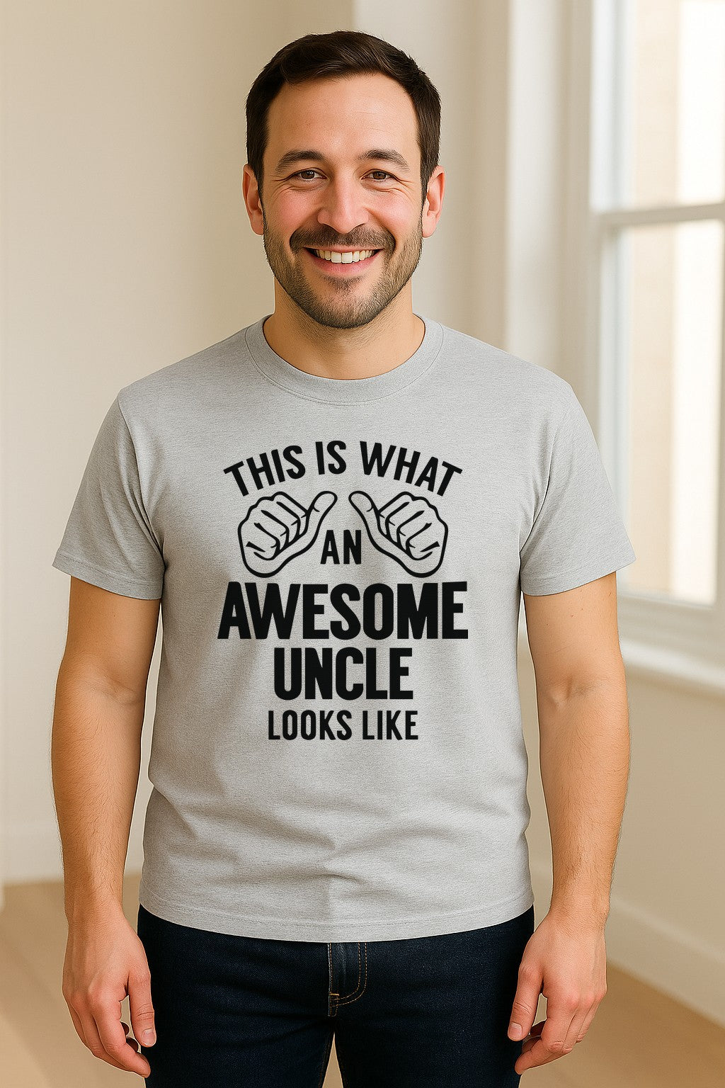 This Is What an Awesome Uncle Looks Like T-Shirt, Funny Family Gift for Birthdays and Father's Day