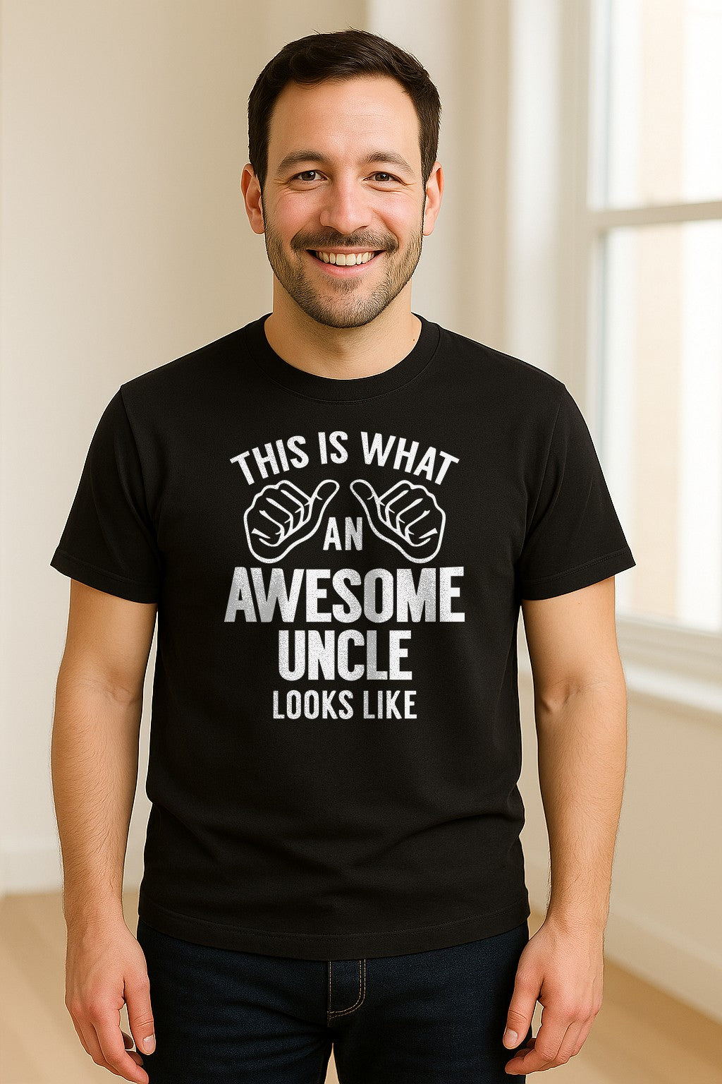 This Is What an Awesome Uncle Looks Like T-Shirt, Funny Family Gift for Birthdays and Father's Day