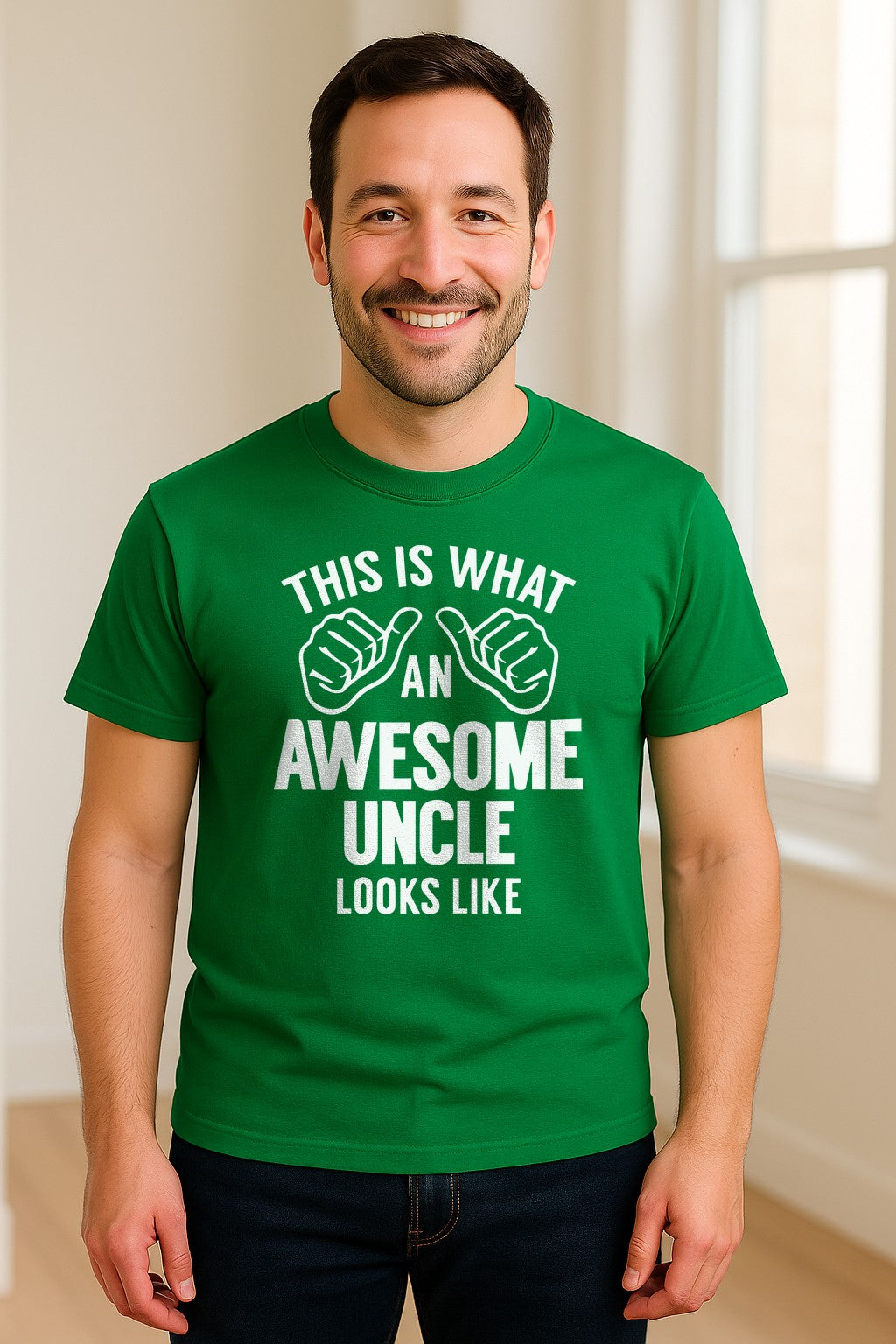 This Is What an Awesome Uncle Looks Like T-Shirt, Funny Family Gift for Birthdays and Father's Day